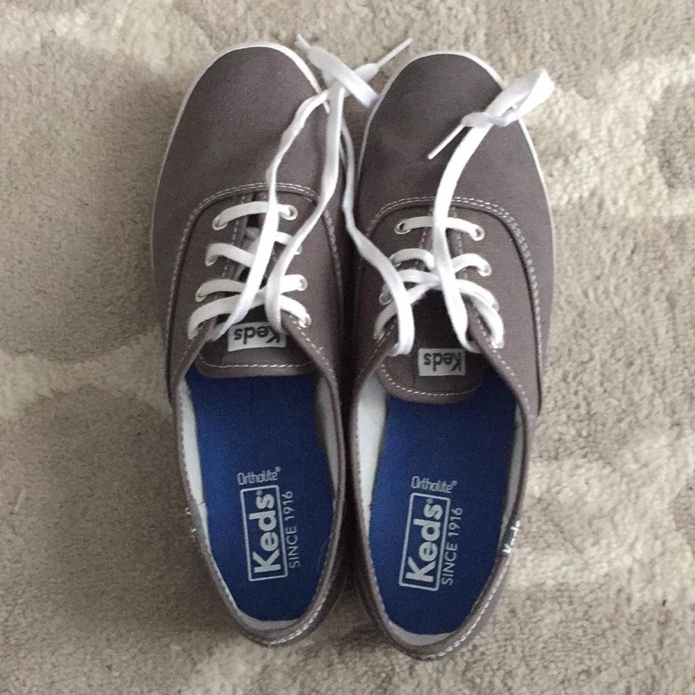 Worn once! Gray keds